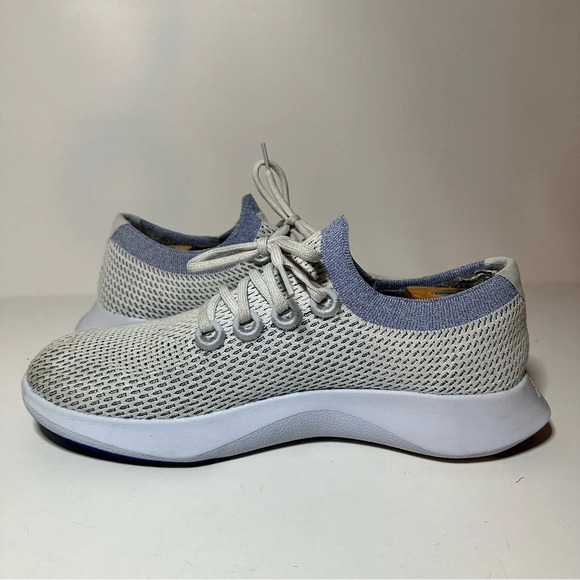 Allbirds Tree Dashers TD Running Shoes White & Blue Mens US Size 12 (270 Box 31) - Picture 3 of 9